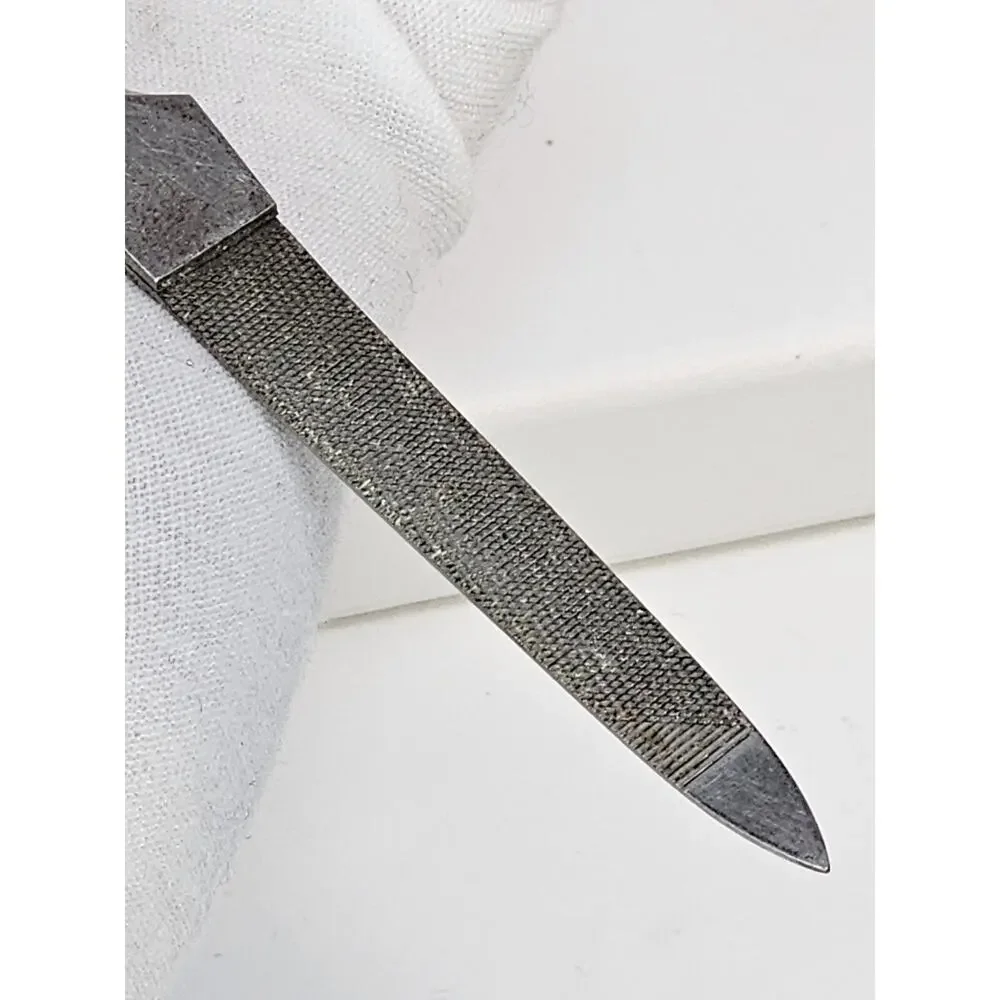 Antique 925 Weighted Silver Engraved 